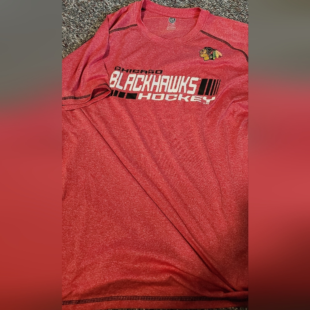 Red Chicago Blackhawks Tshirt